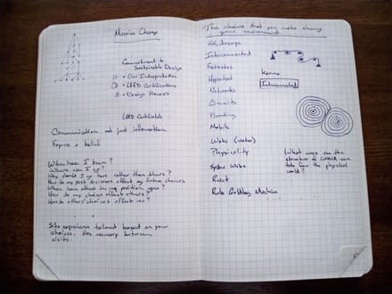 Photo of concept notes
