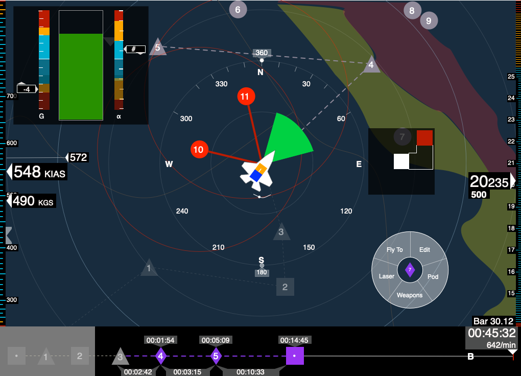 Cockpit Interface Wireframe