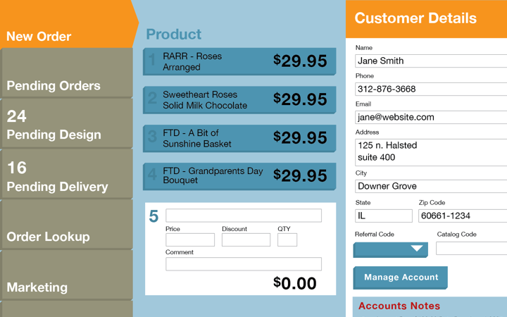 FTD POS Interface Redesign Poster Image